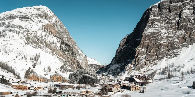 Vue au drone de La Daille en hiver