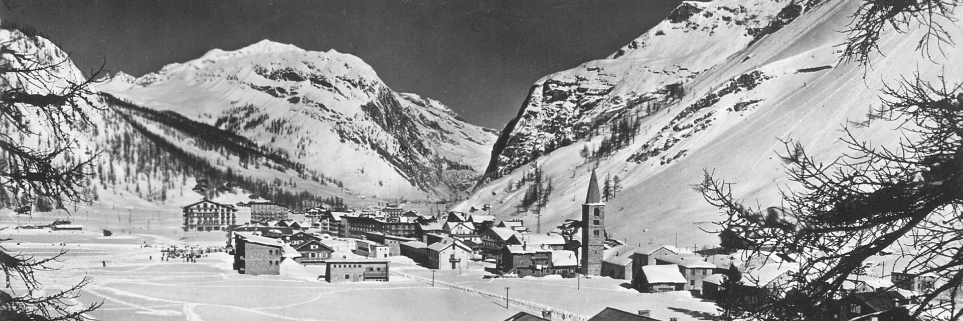 Photo ancienne du vieux village de val d'Isère