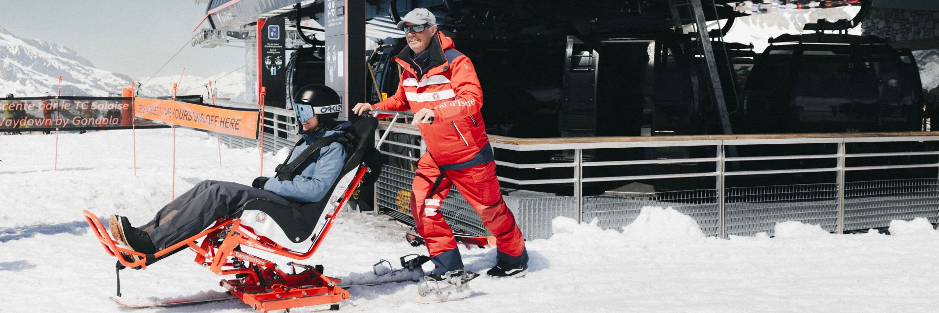 Handiski - Handisport à Val d'Isère au sommet de Solaise