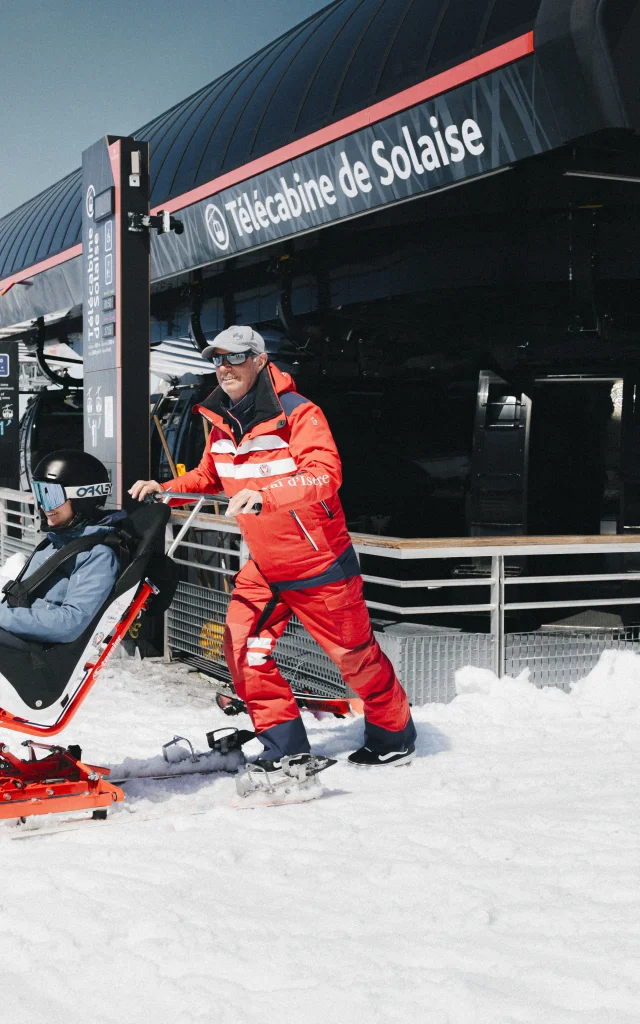 Handiski - Handisport à Val d'Isère au sommet de Solaise