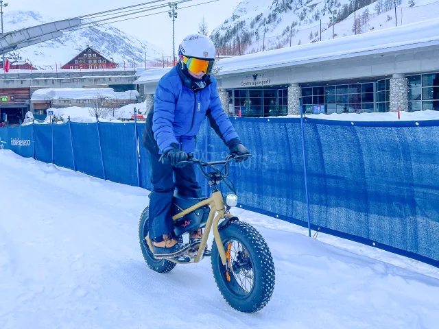 Mini E-Fat Bike avec Wattsup Fat Bike en hiver