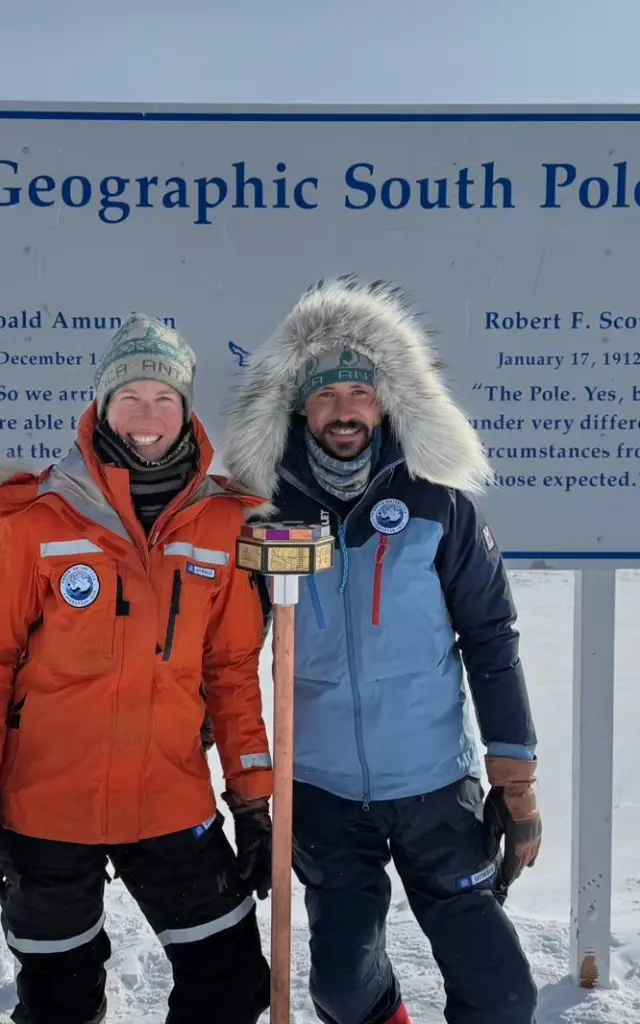 Heidi Sevestre et Matthieu Tordeur pour l'expédition Under Antarctica