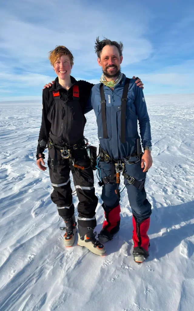 Heidi Sevestre et Matthieu Tordeur pour l'expédition Under Antarctica