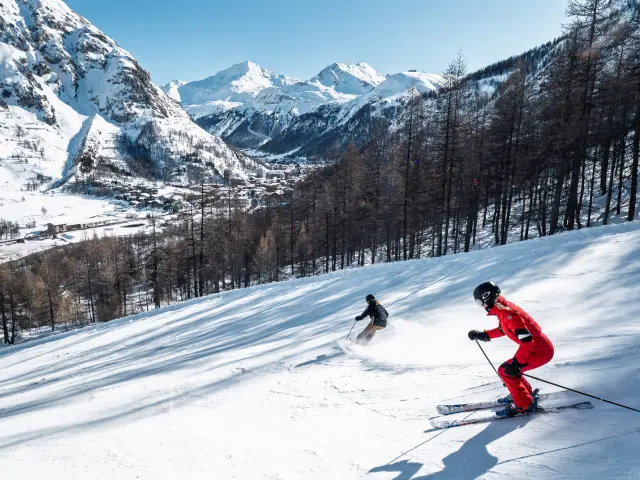 Ski entre amis secteur de la Daille