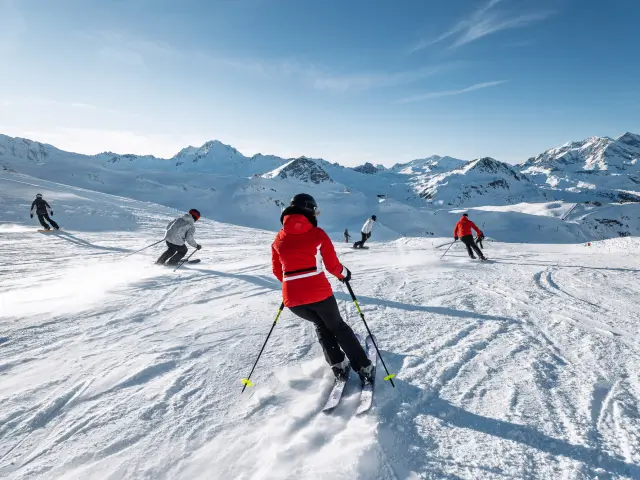 Ski entre amis secteur de Solaise
