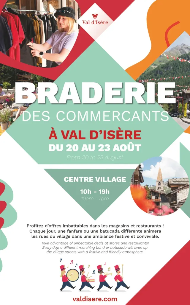 Affiche Braderie des Commerçants été 2026