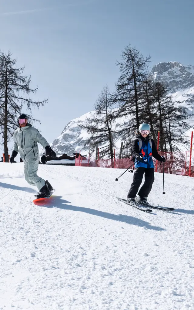 Ski entre amis, retour sur le front de neige