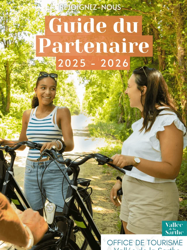 Page couverture du Guide du Partenaire 2025 2026 Vallée De La Sarthe