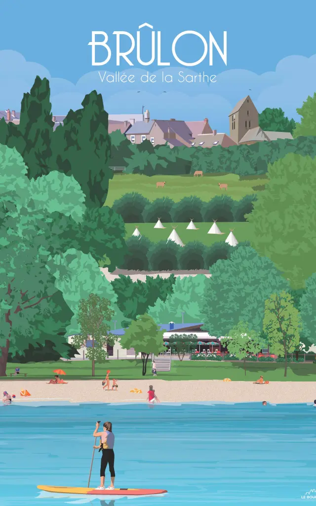 Affiche vintage Brulon