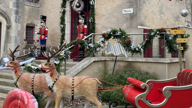 Décoration de Précigné à Noël