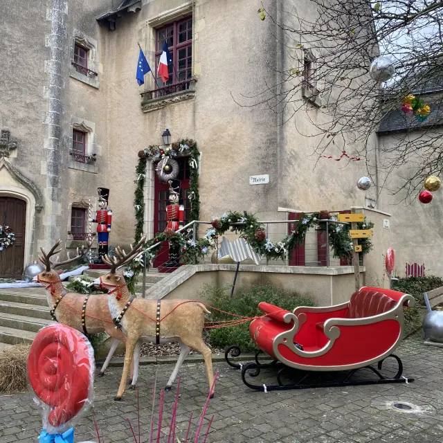 Décoration de Précigné à Noël