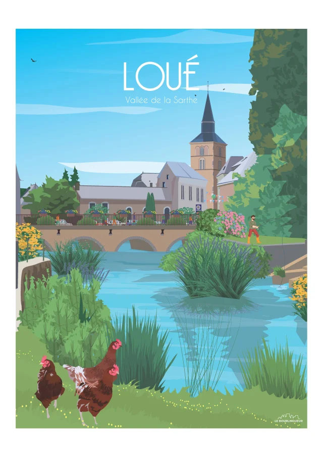 Affiche vintage Loué