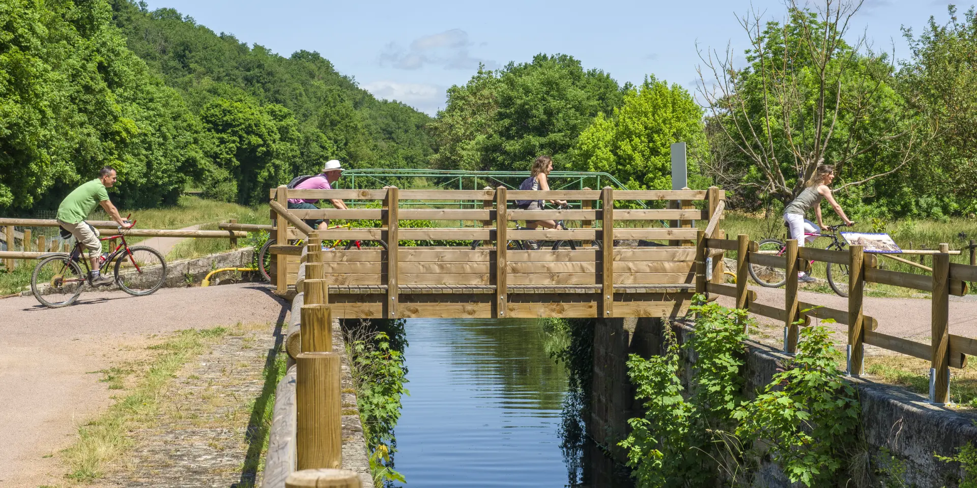 Allier - Montluçon - Het Berry-kanaal.