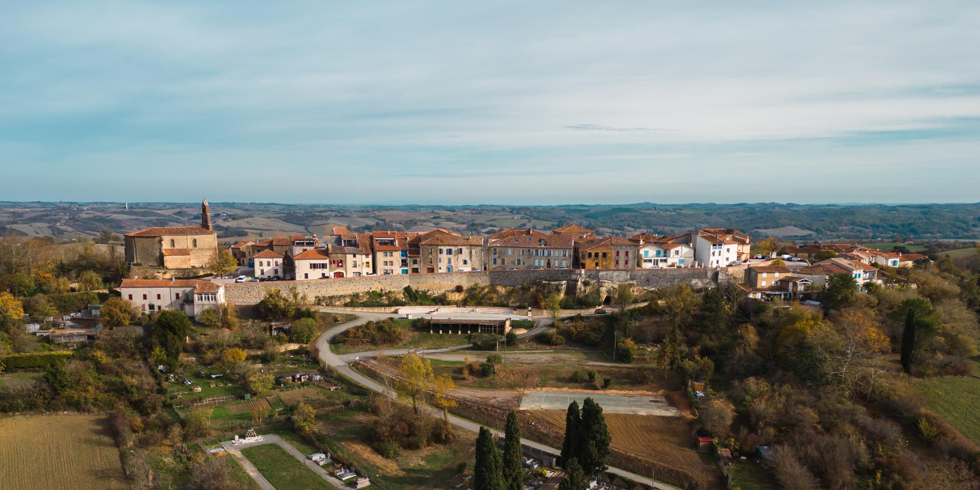 Drone view of Carla-Bayle