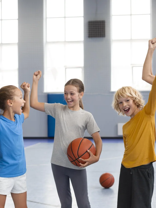 Professeur De Sport Avec Ses Eleves