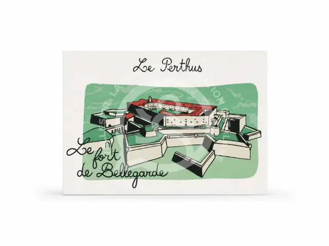carte postale - le fort bellegarde le perthus