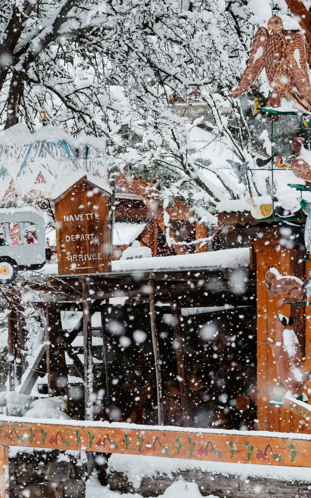 Chutes de neige abondantes dans les villages de Vars