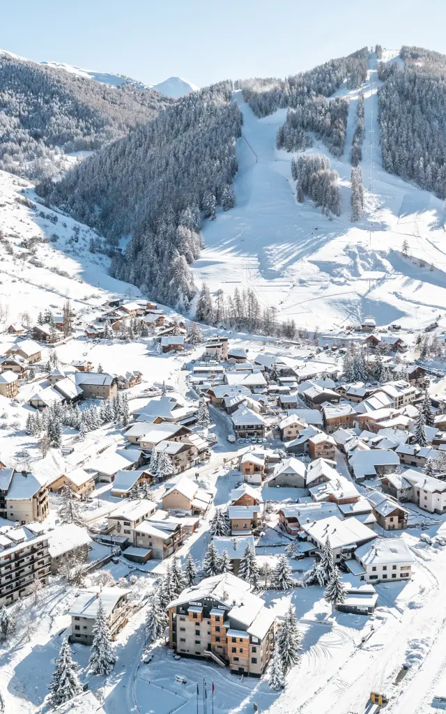 Vars Sainte Marie sous la neige