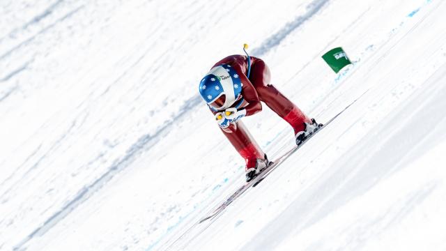 Valentina Greggio, sur la piste de Chabrières, piste la plus rapide du monde