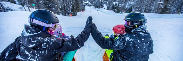 Descente en luge à Vars