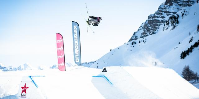 Ski freestyle sur le Park de l'Eyssina