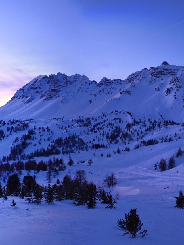 Lever du jour sur Vars depuis Chabrières