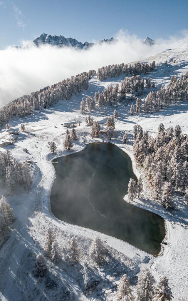 Premiers flocons sur a station de Vars