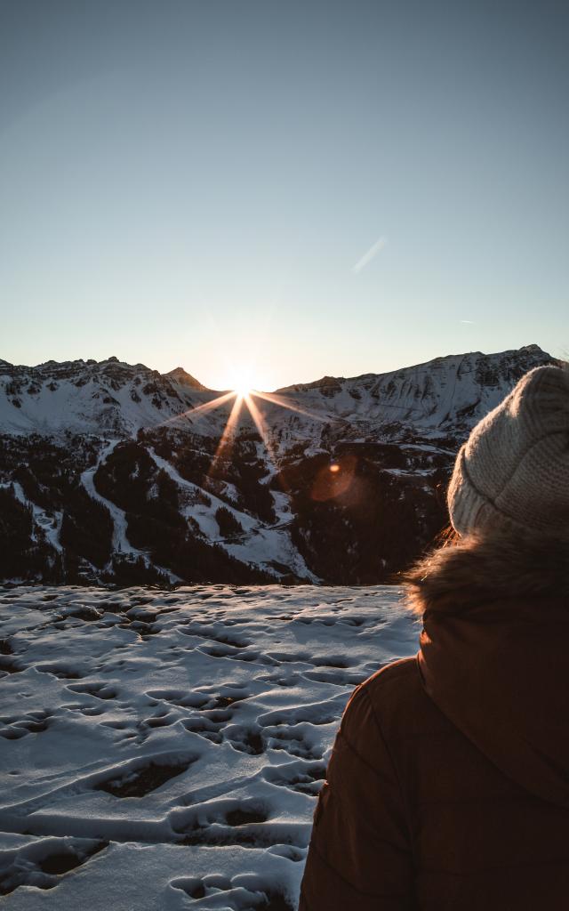 Coucher de soleil automnal