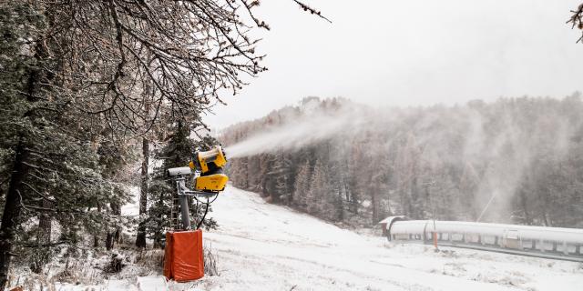 La production de neige de culture est lancée.