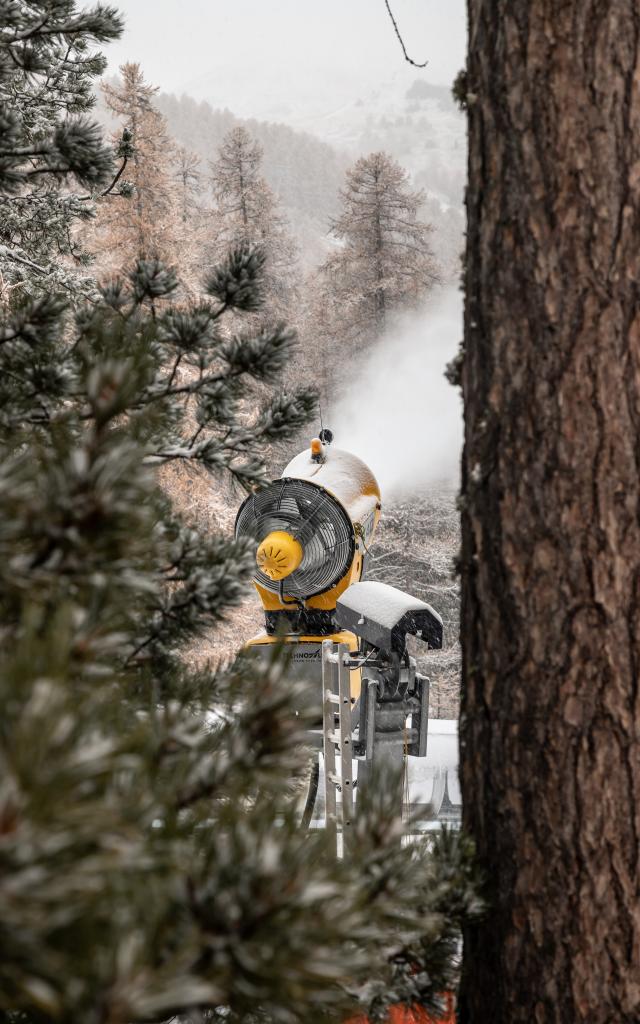 La production de neige de culture est lancée.
