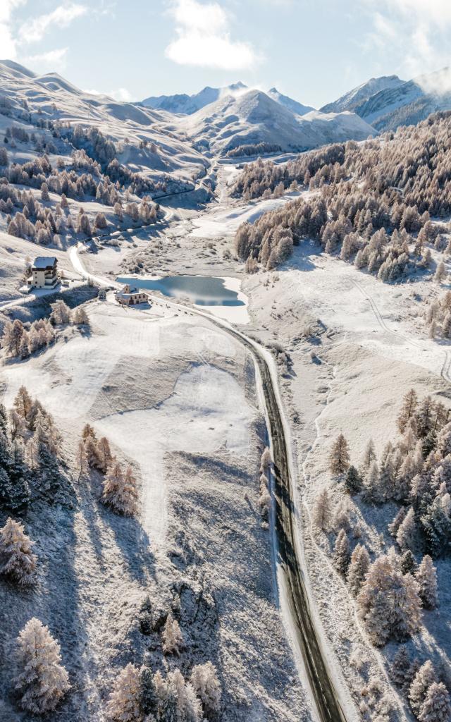 Premiers flocons sur a station de Vars