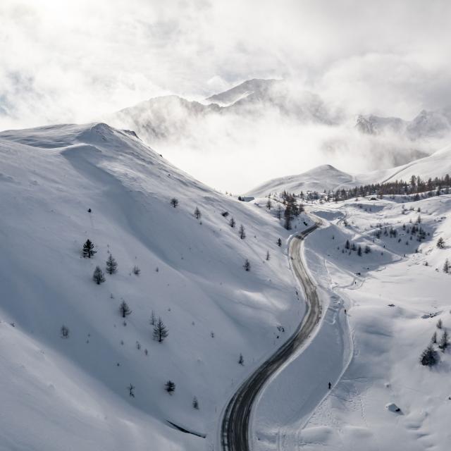 Chutes de neige au Col de Vars