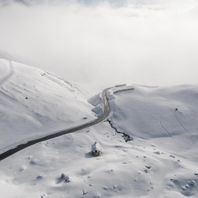 Chutes de neige au Col de Vars