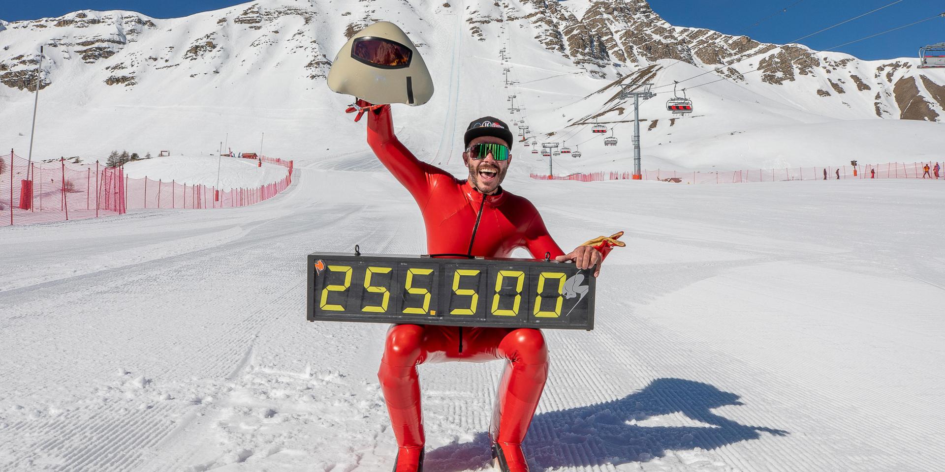 Simon Billy, Nouveau recordman du monde de ski de vitesse