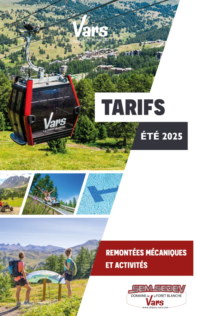 Couverture flyer tarifs 2025