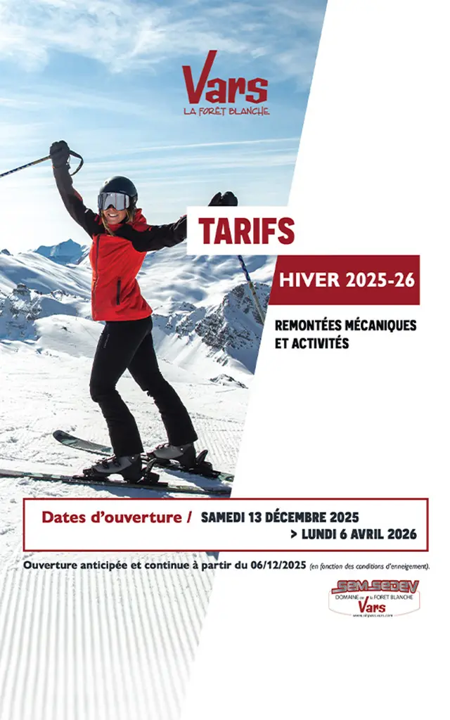 Cover Tariff leaflet