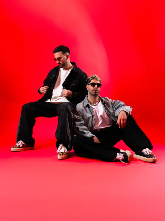 2025 Red Background Sitting