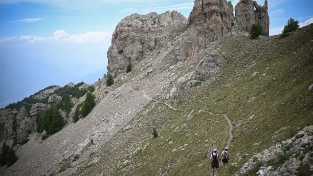 Trail à Vars lors du Vars Mountain Trail