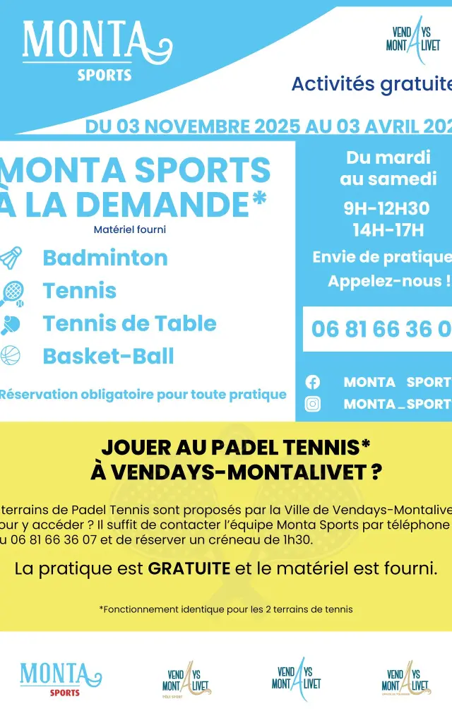 Programme Monta Sports hiver