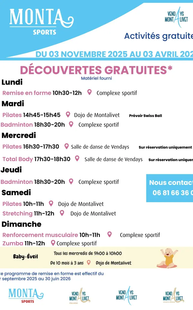 Programme Monta Sports hiver