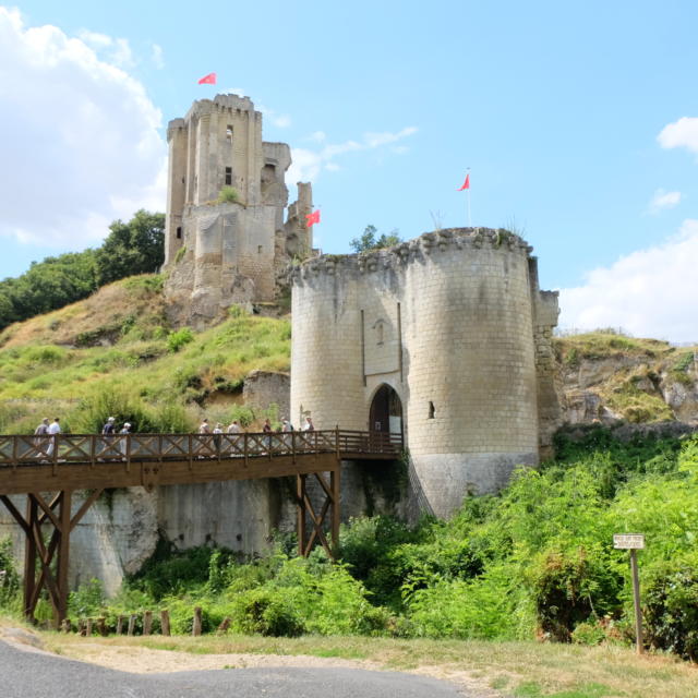 Vue sur le château de Lavardin 