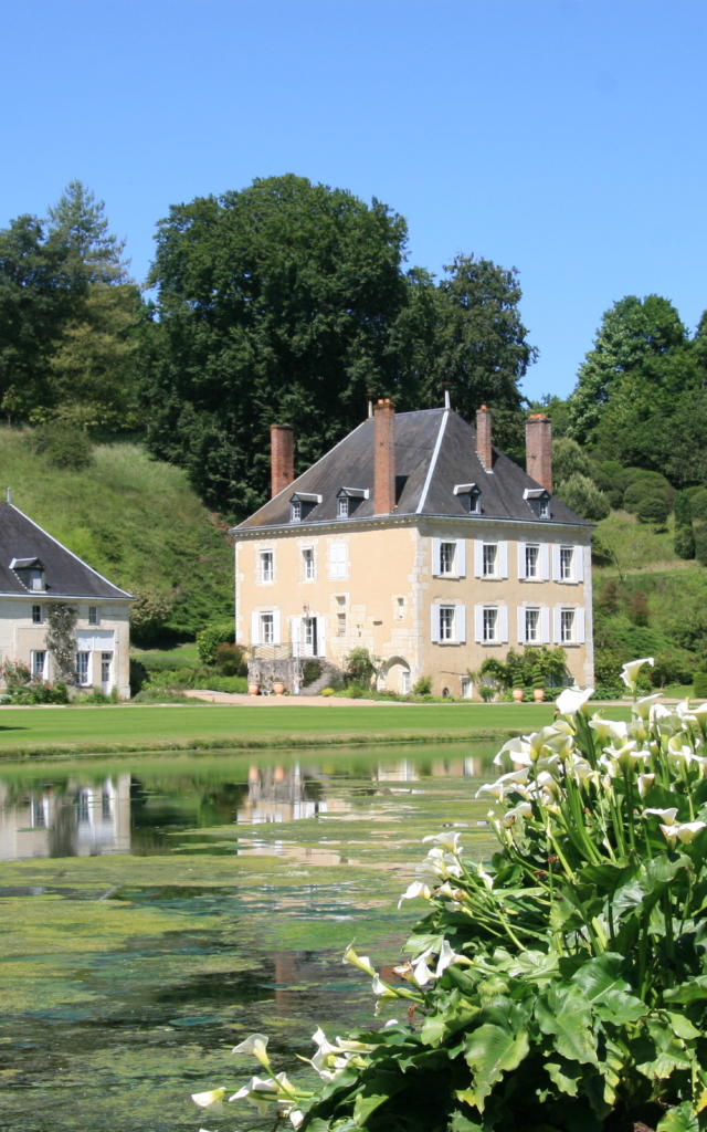 Vue sur le jardin du Plessis Sasnières