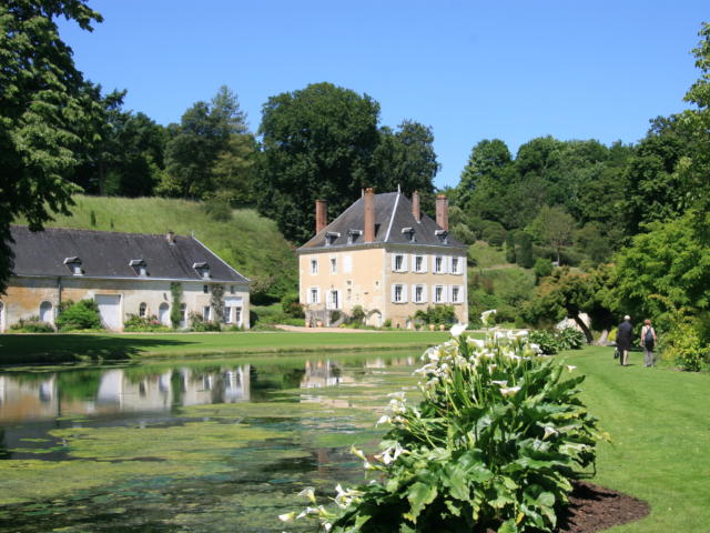 Vue sur le jardin du Plessis Sasnières