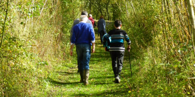 Randonneurs sur la commune de Saint-Firmin-des-Prés