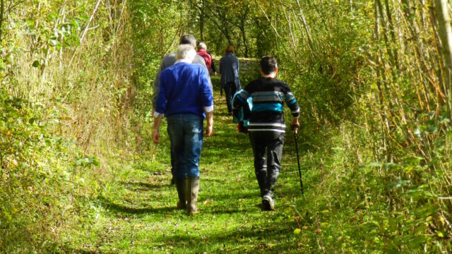 Randonneurs sur la commune de Saint-Firmin-des-Prés