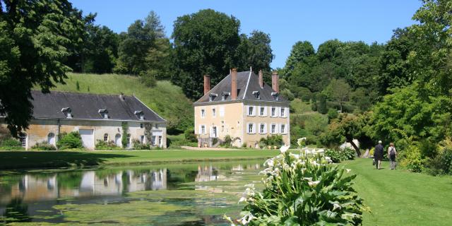 Vue sur le jardin du Plessis Sasnières