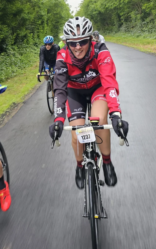 Cyclistes sur la route