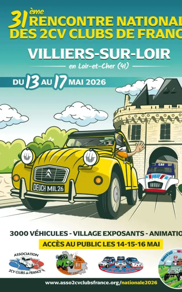 Affiche : 31ème rencontre nationale de 2CV Clubs de France