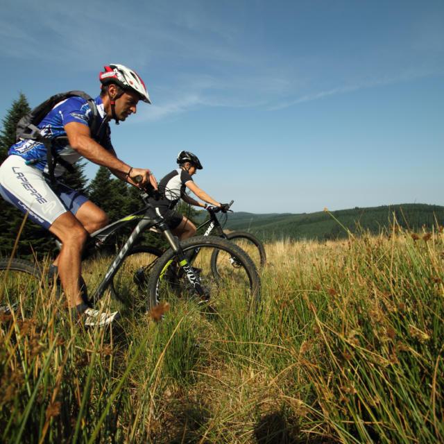 Randonnée à VTT au plateau de Millevaches