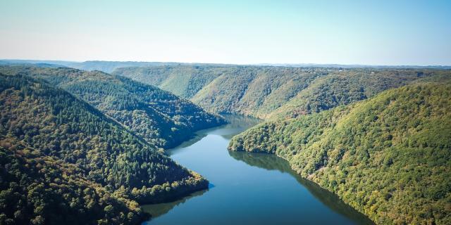Gorges de la Dordogne vue depuis le ciel - Marcillac La Croisille